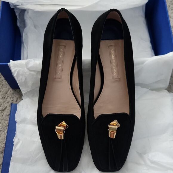$600+ Stuart Weitzman Slipknot Suede Loafer Women's Size 5.5 - Picture 2 of 7